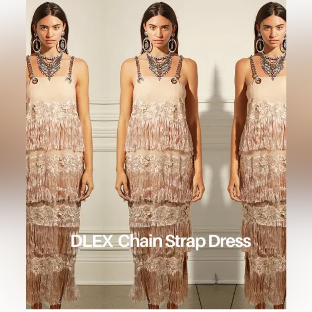 COPY - Dylan Lex Chain Strap Dress in Fringe
Nude Size XXS, XS, S